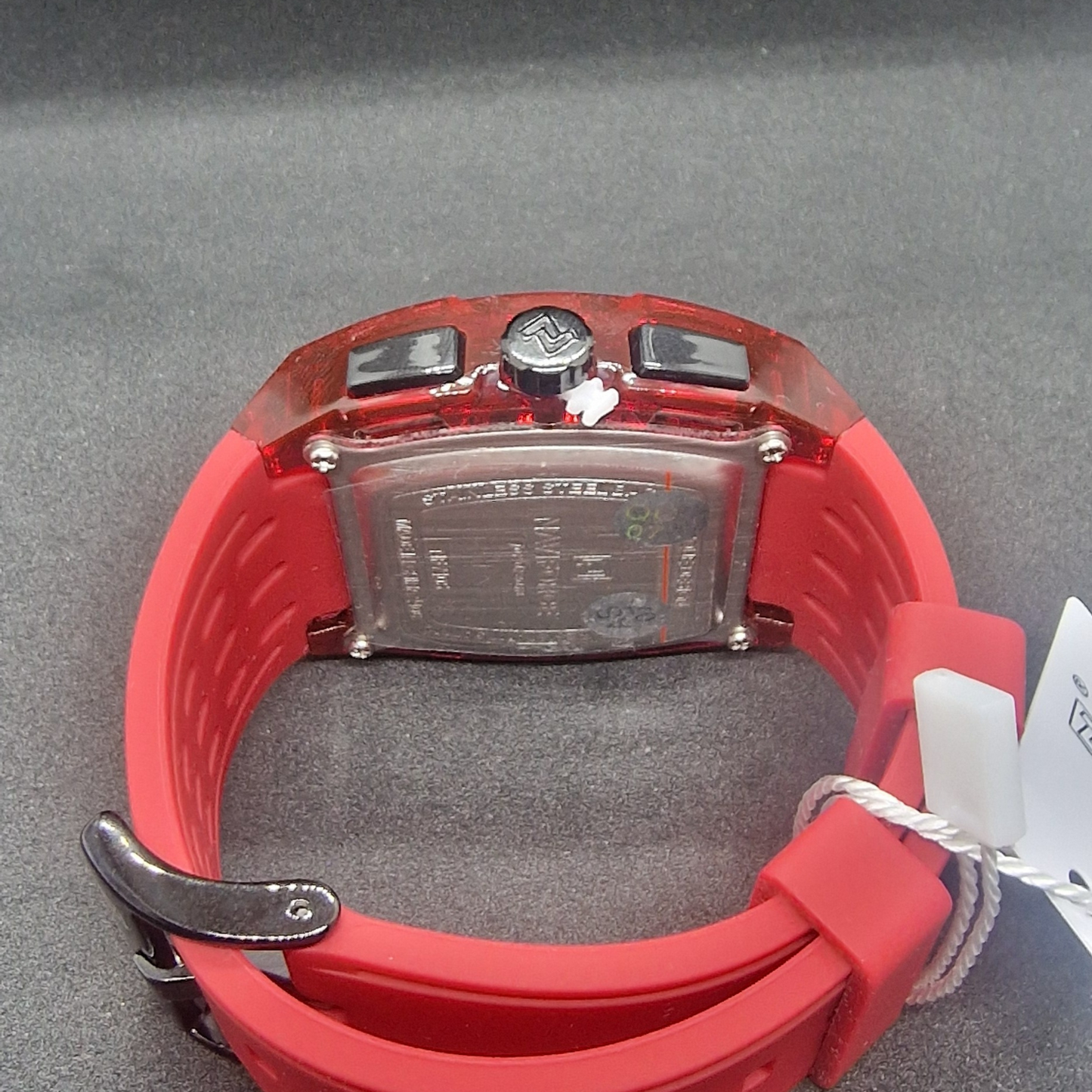 NAVIFORCE Chronograph – Red Transparent Case – Waterproof – Luxury & Sporty Design